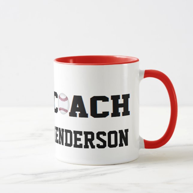 Baseball Coach - Personalized Mug (Right)