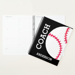 Baseball Coach Personalized Sports Team Planner