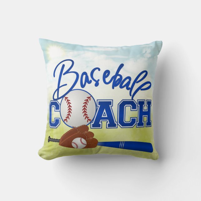 Baseball Coach Pillow (Front)