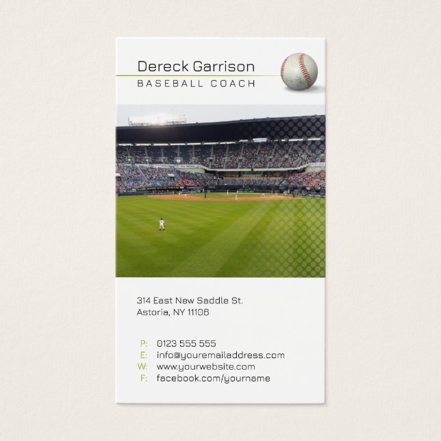 Baseball Coach | Player Photo (Front)