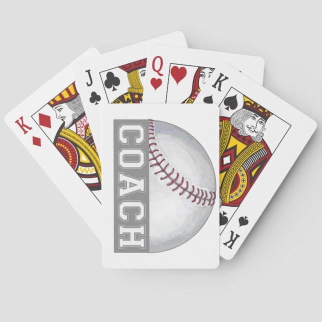 Baseball Coach Poker Cards (Back)