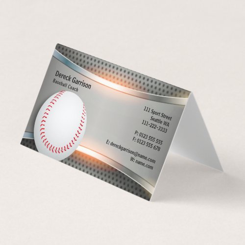 Baseball Coach  Professional Business Card