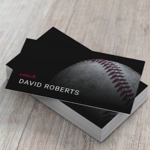 Baseball Coach Professional Sport Instructor Business Card