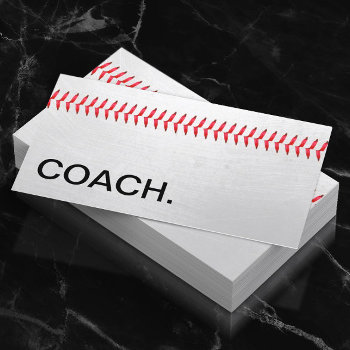 Baseball Coach Professional Sports Business Card by cardfactory at Zazzle