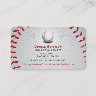 Baseball Coach Sport Business Card