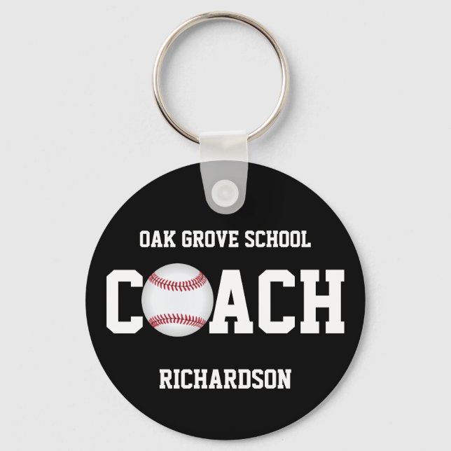 Baseball Coach  Sport  Keychain (Front)