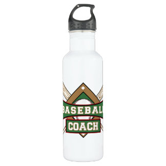 Baseball Coach Stainless Steel Water Bottle