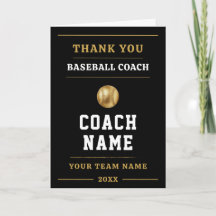 Baseball Coach Team Appreciation Gift