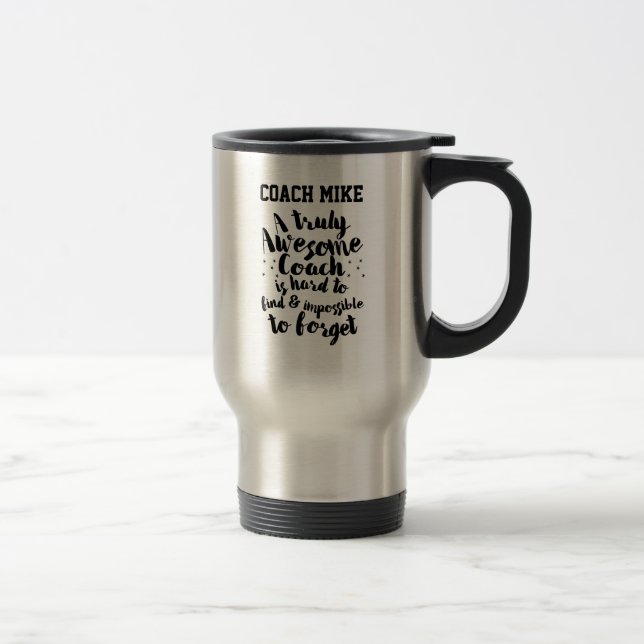 Baseball Coach Team gift softball football season Travel Mug (Right)