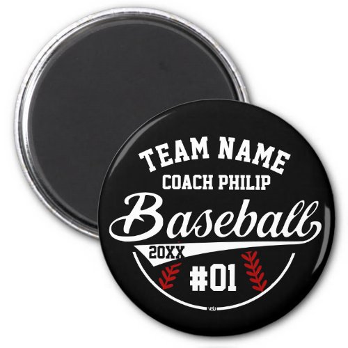 Baseball coach team Mom player thank you gift Magnet