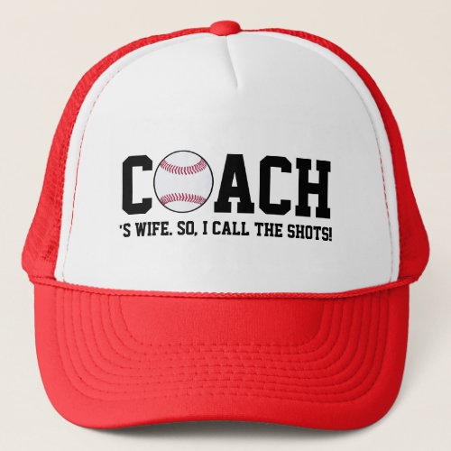 ️ Baseball Coachs Wifes Trucker Hat