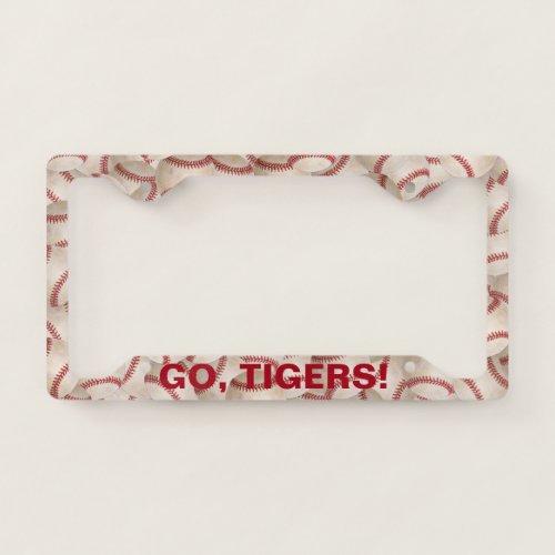 baseball collection license plate frame