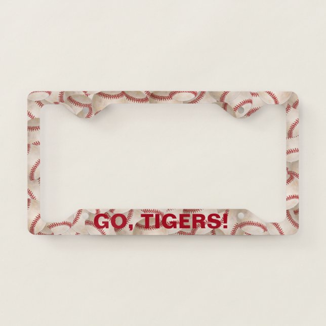 baseball collection license plate frame (Front)