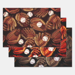 Baseball Collection Wrapping Paper Sheets