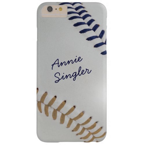 Baseball_Color Laces_Stitching_db_sd_personalized Barely There iPhone 6 Plus Case