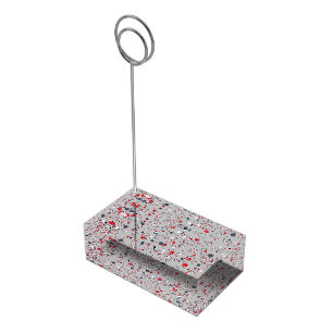 Baseball Confetti, Gray-Table Card HOLDER