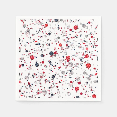 Baseball Confetti Transparent_PAPER PARTY NAPKINS