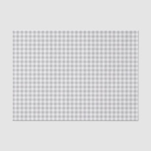 Baseball Coord. Gingham Tissue Wrap-Blue-Gray Paper