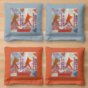 Baseball Cornhole Bags