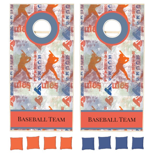 Baseball Cornhole Set (Set)