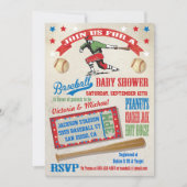 Baseball Couples Baby Shower Invitations | Zazzle