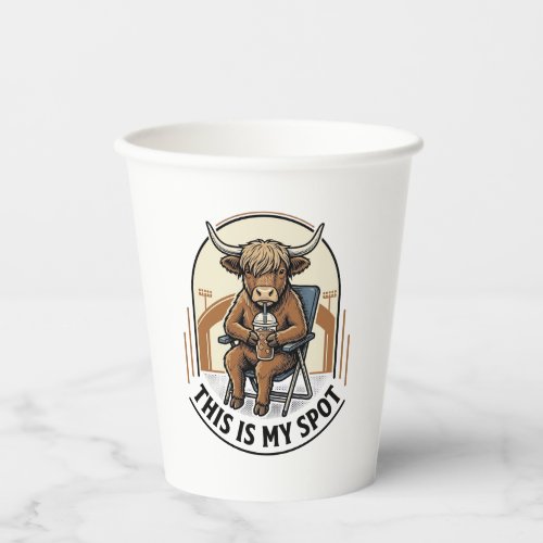 Baseball Cow Shirt With Iced Coffee Mascot Paper Cups