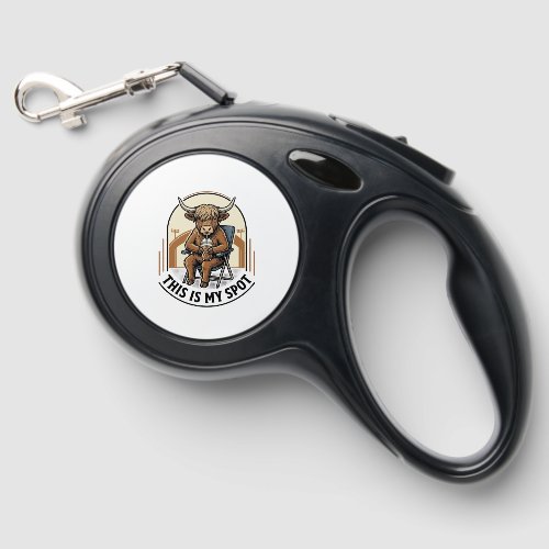 Baseball Cow Shirt With Iced Coffee Mascot Retractable Pet Leash
