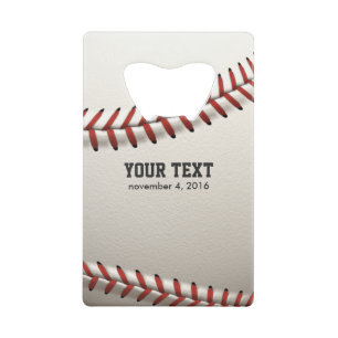 Baseball Credit Card Bottle Opener