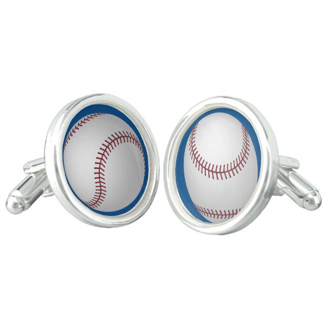 Baseball Cuff Links (Angled)