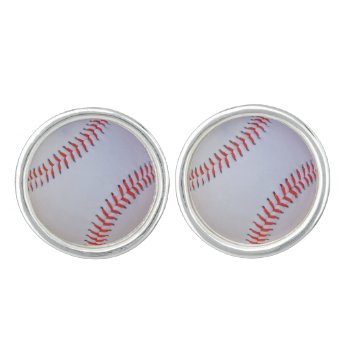 Baseball Cufflinks by Baseball_Designs at Zazzle