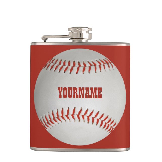 Baseball custom flask (Front)
