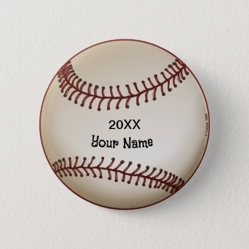 Baseball  custom name button