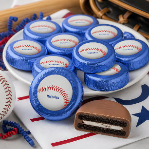 Baseball Custom Name Dipped Oreo Cookie Favors