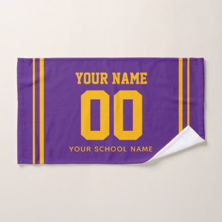 Baseball Custom Name & Jersey Number, Team Gift Hand Towel