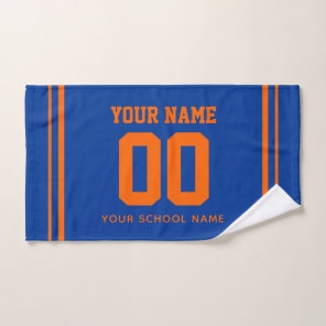 Baseball Custom Name & Jersey Number, Team Gift Hand Towel