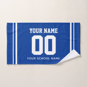 Baseball Custom Name & Jersey Number, Team Gift Hand Towel