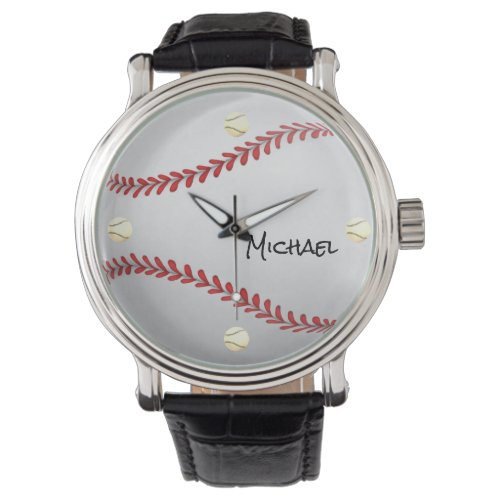 Baseball Custom Name Watch