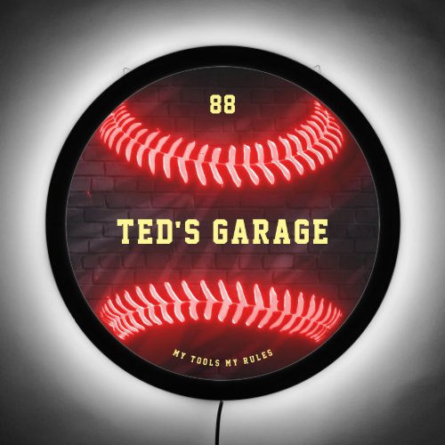 BASEBALL CUSTOM Neon LED Sign