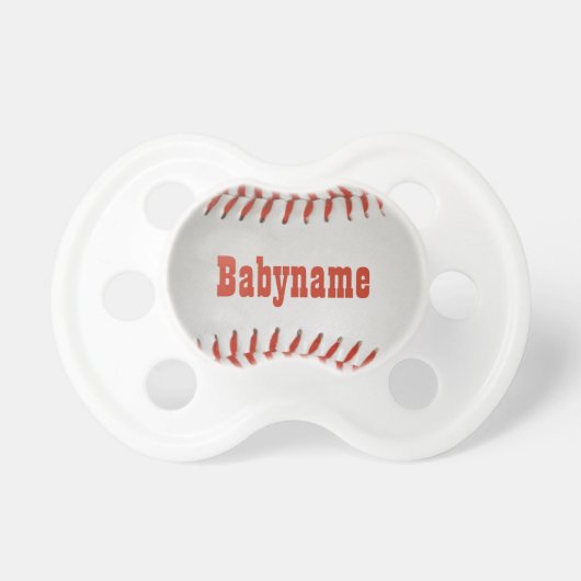 Baseball custom pacifier (Front)