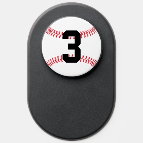 Baseball Custom Player Number or Text Personalized PopSocket