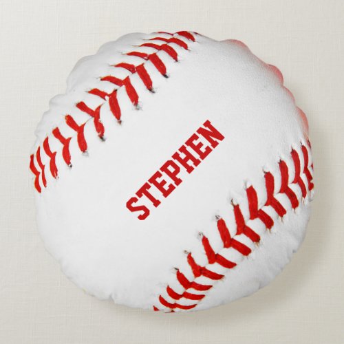 Baseball Custom Round Pillow