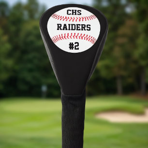 Baseball Custom Team Letters, Name & Player Number Golf Head Cover