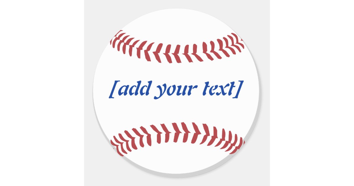 Baseball Ball Stickers, Zazzle