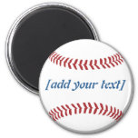 Baseball [custom Text] Magnet at Zazzle
