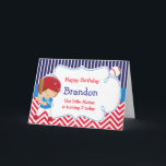 Baseball Cute Brown Hair Boy Birthday Party Card<br><div class="desc">Baseball Cute Brown Hair Boy Birthday Party Invitation. The words can be changed to suit your own requirements.

Artwork by Zenware Designs and MyClipartStore</div>