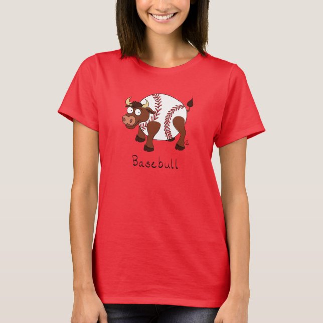Baseball Cute Kids Cartoon Sports T-Shirt (Front)