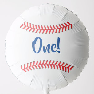Baseball Cute Sports 1st Birthday Party Balloon