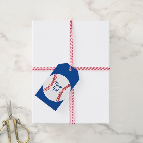 Baseball Cute Sports 1st Birthday Party Gift Tags