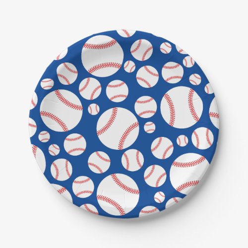 Baseball Cute Sports 1st Birthday Party Paper Plates