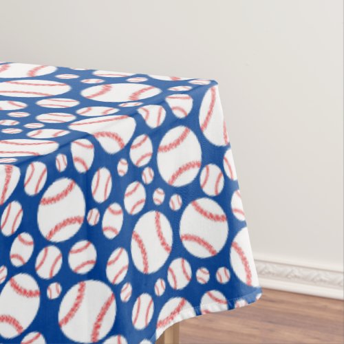 Baseball Cute Sports 1st Birthday Party Tablecloth